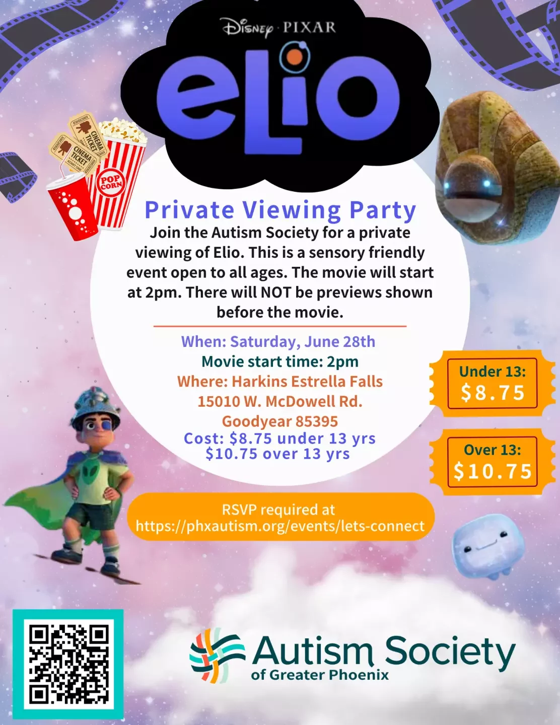 Elio Private Viewing Party – Sensory-Friendly Movie Event